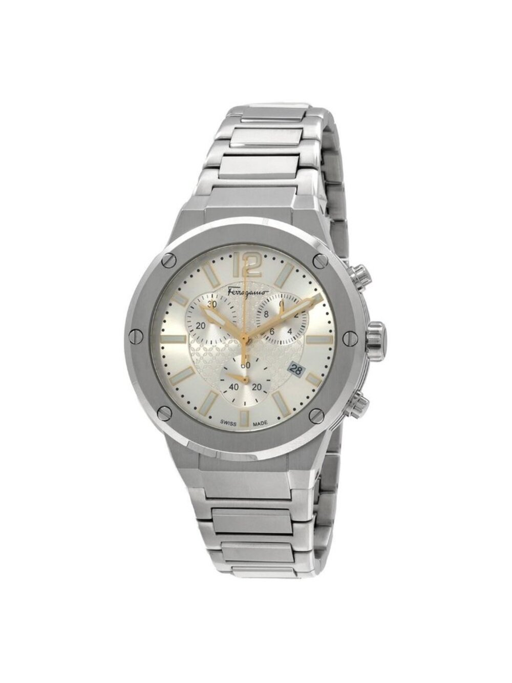 NWT Ferragamo F-80 Chronograph Quartz Men's Watch